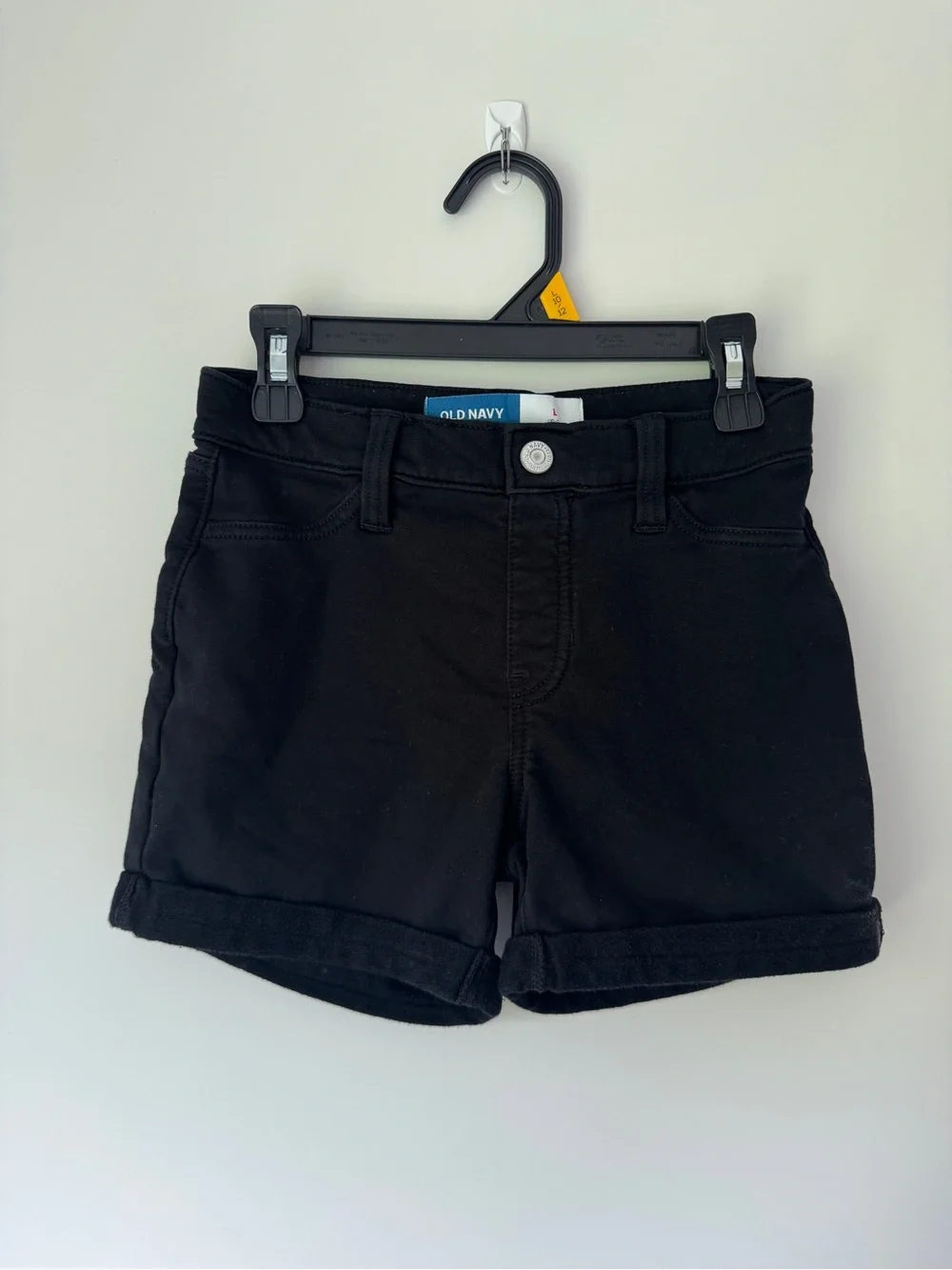 Old Navy Black Girls' Cuffed Cotton Shorts